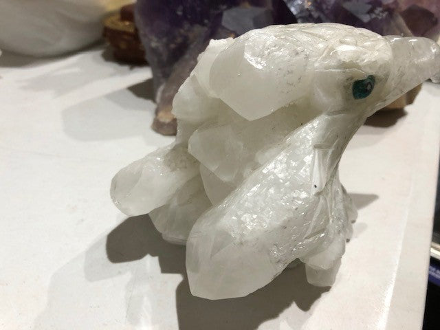 Eagle Hand Crafted in Clear Quartz Small