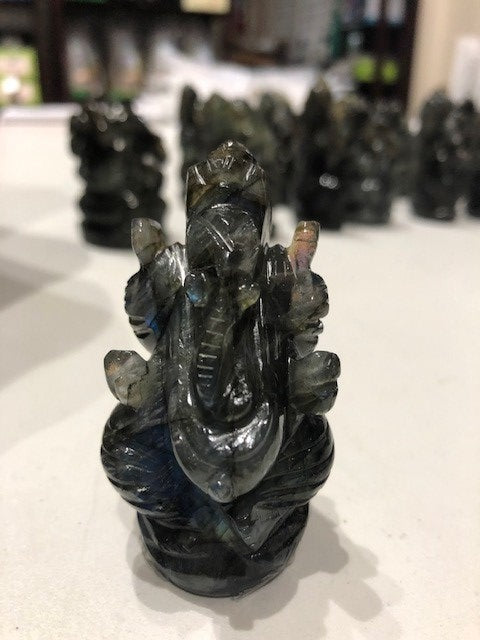 Ganesh Hand Crafted in Labradorite