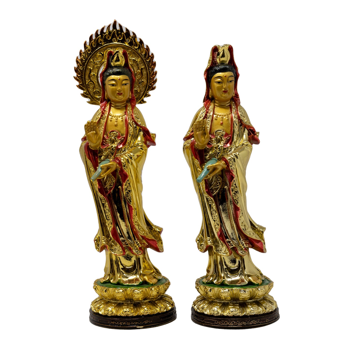 Gold with Red Kuan Yin