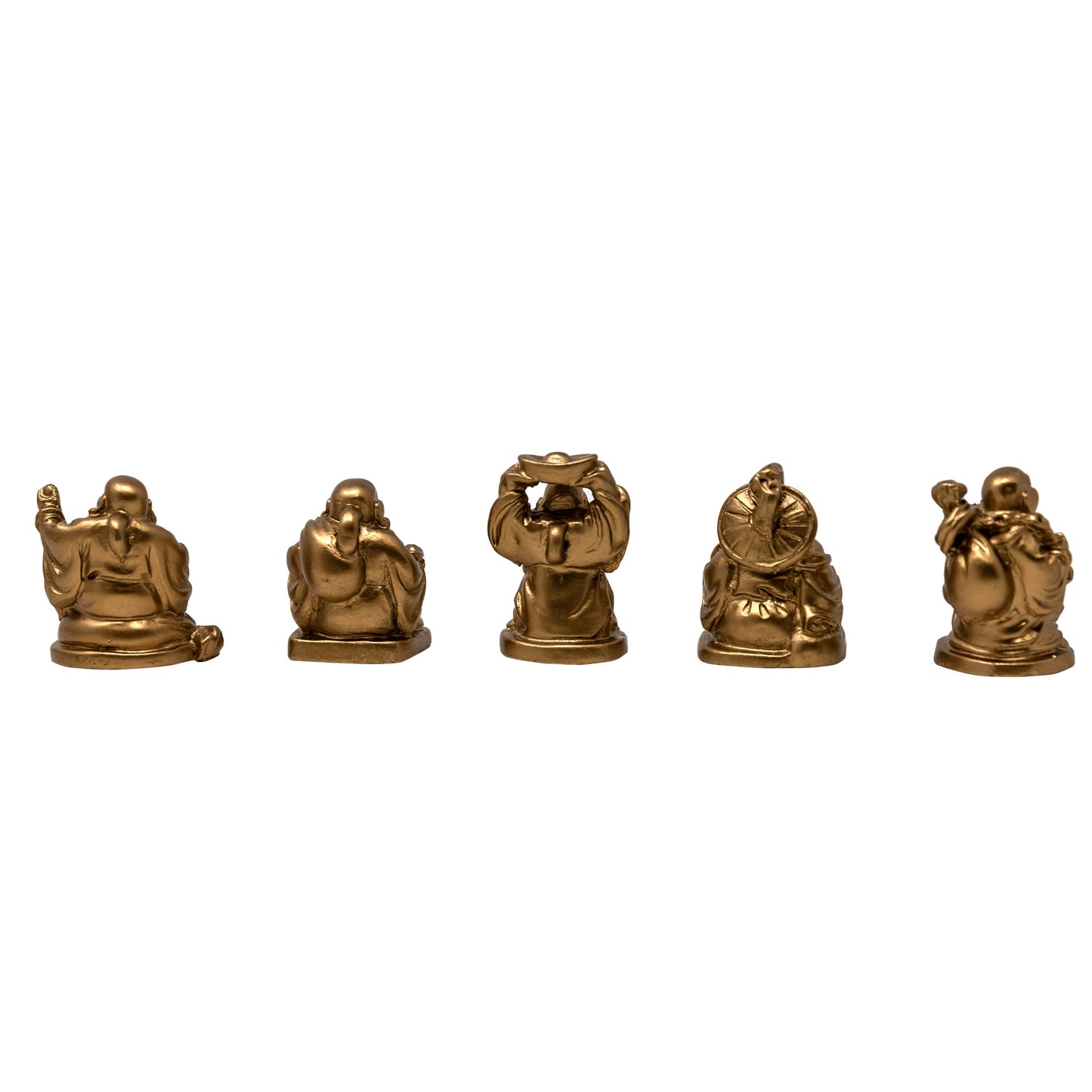 Miniature Gold Laughing Buddha