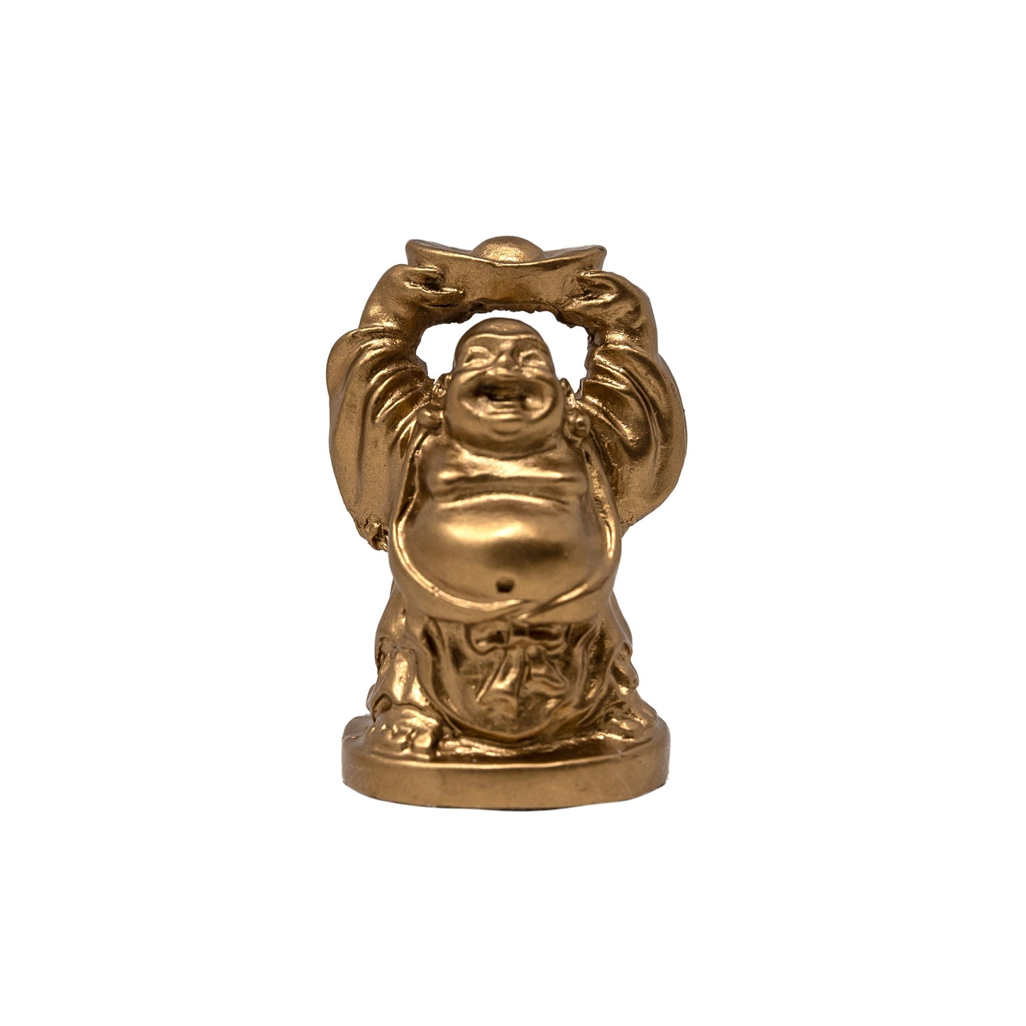 Miniature Gold Laughing Buddha